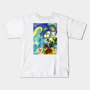 The Vase and the Woman by Marc Chagall Wall Kids T-Shirt